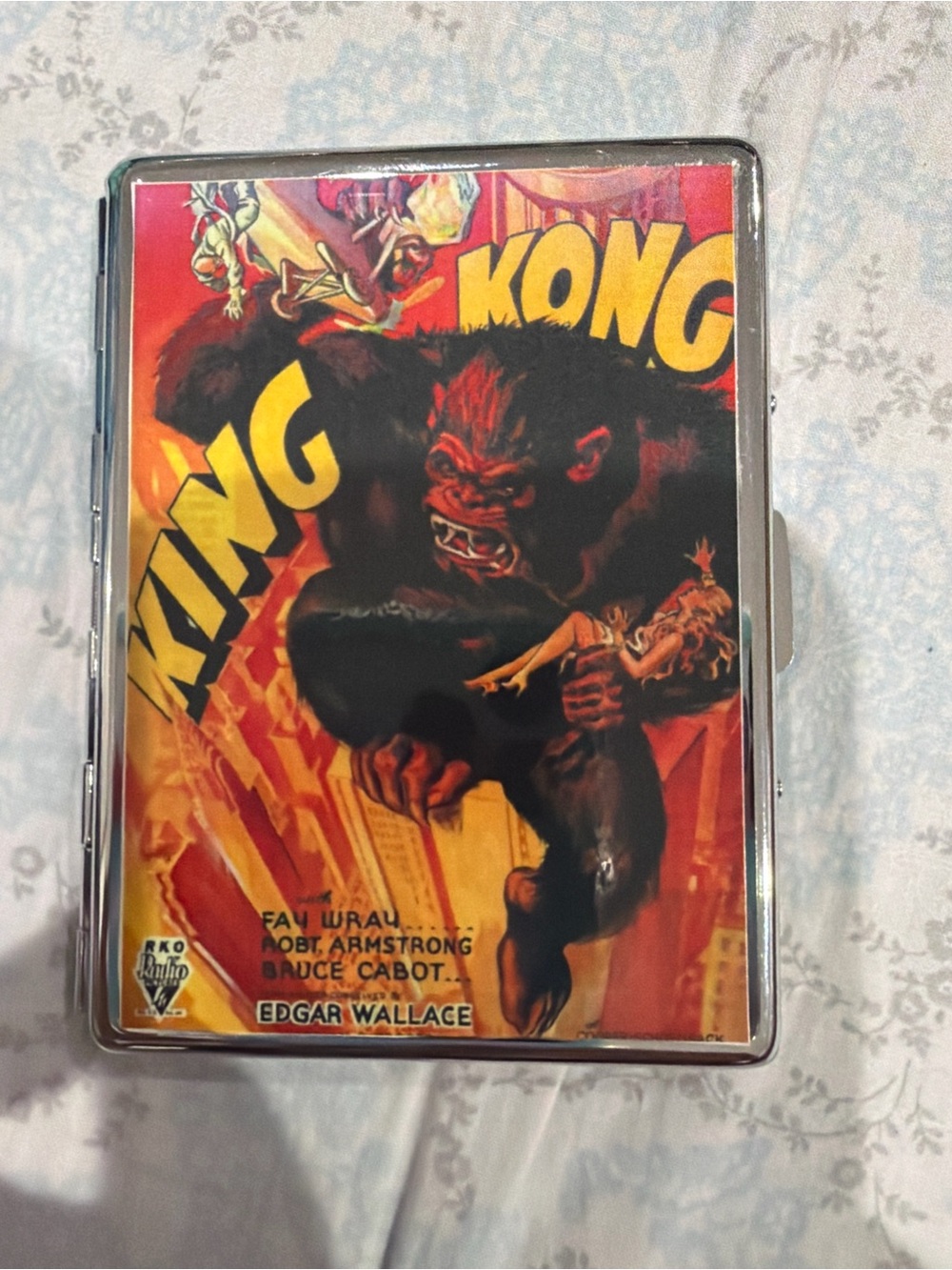 King Kong Graphic Money Clip Wallet - Black and Red
